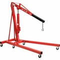 Global Industrial Folding Floor Crane with Telescopic Boom 4000 Lb. Capacity 316106